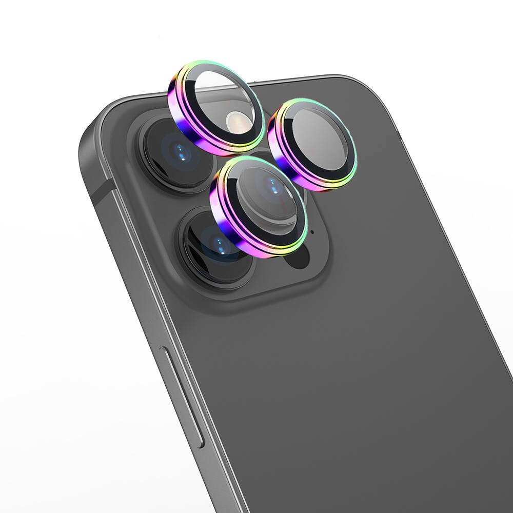 Wiwu iPhone 16 Pro Lens Guard Metal Kamera Lens Koruyucu Wiwu iPhone 16 Pro Lens Guard Metal Kamera Lens Koruyucu